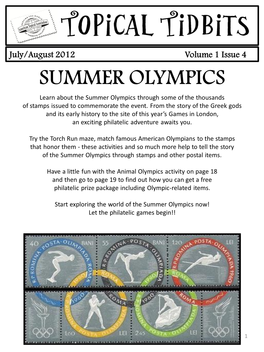 SUMMER OLYMPICS Learn About the Summer Olympics Through Some of the Thousands of Stamps Issued to Commemorate the Event