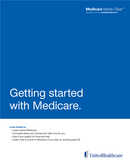 Getting Started with Medicare