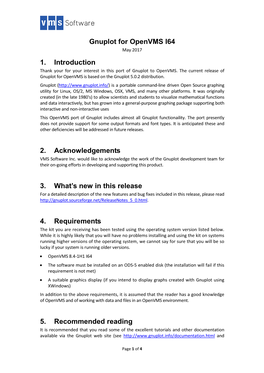 Gnuplot Release Notes