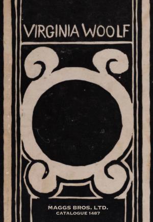 VIRGINIA WOOLF Catalogue 1487 Maggs Bros