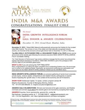 India M&A Awards