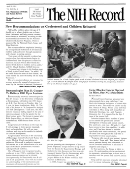 April 30, 1991, NIH Record, Vol. XLIII, No. 9