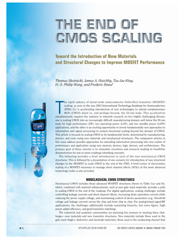 The End of CMOS Scaling