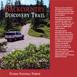 Backcountry Discovery Trail