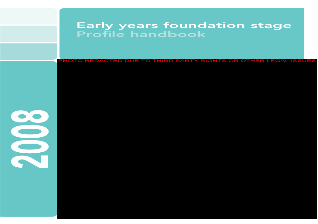 Early Years Foundation Stage Profile Handbook 01 Introduction Docslib