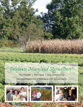 Maryland Department of Agriculture 2007 Annual Report
