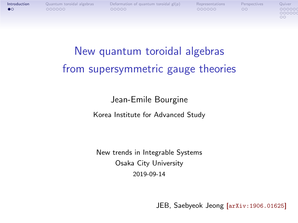 New Quantum Toroidal Algebras from Supersymmetric Gauge Theories