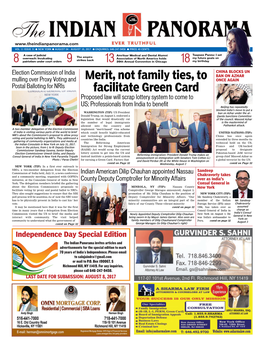 18 13 Merit, Not Family Ties, to Facilitate Green Card