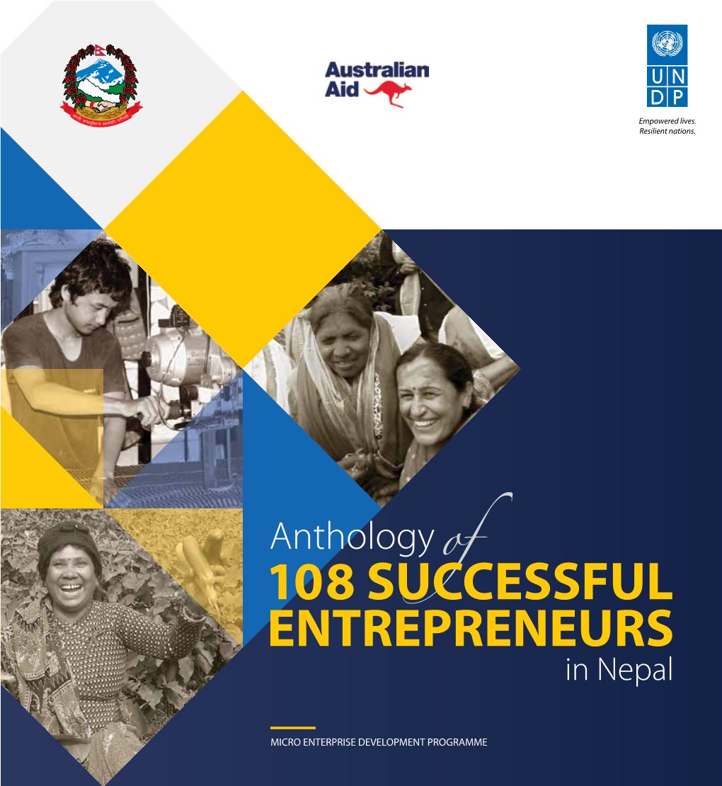 Anthology of 108 Successful Entrepreneurs in Nepal