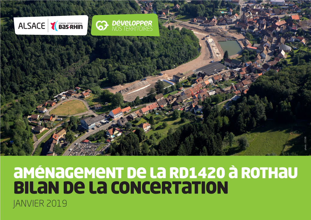 Bilan De La Concertation JANVIER 2019 Bilan De La Concertation –RD1420 Aménagement À Rothau