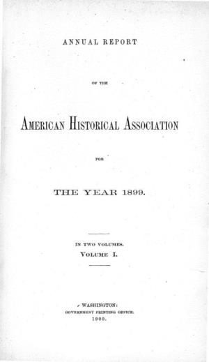 AMERICAN HISTORICAL Association