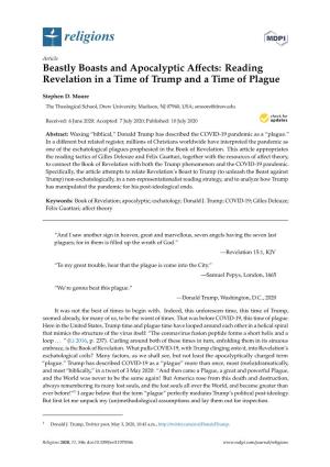 Reading Revelation in a Time of Trump and a Time of Plague