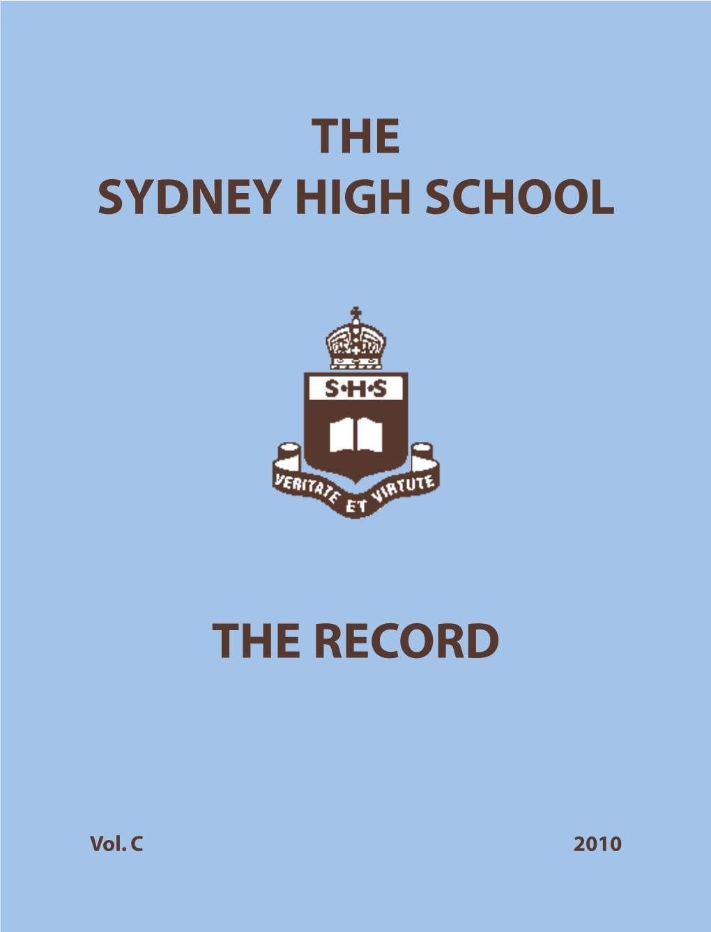 The Sydney High School the Record