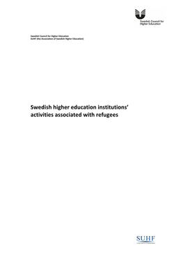 Swedish Higher Education Institutions' Activities Associated with Refugees