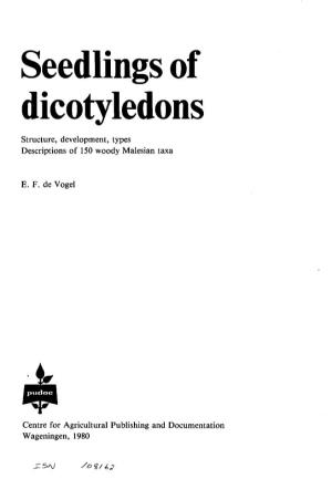 Seedlings of Dicotyledons.Structure, Development, Types