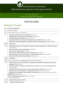 International Conference: Introduced Tree Species in European Forests