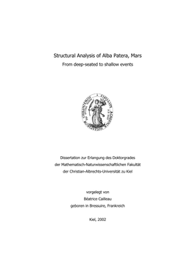 Structural Analysis of Alba Patera, Mars from Deep-Seated to Shallow Events