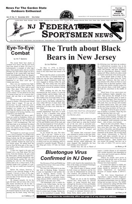 The Truth About Black Bears in New Jersey