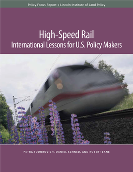High-Speed Rail International Lessons for U.S