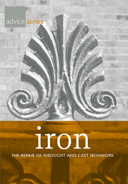 Iron the Repair of Wrought and Cast Ironwork