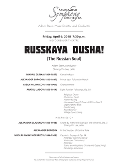 Russkaya Dusha! (The Russian Soul)