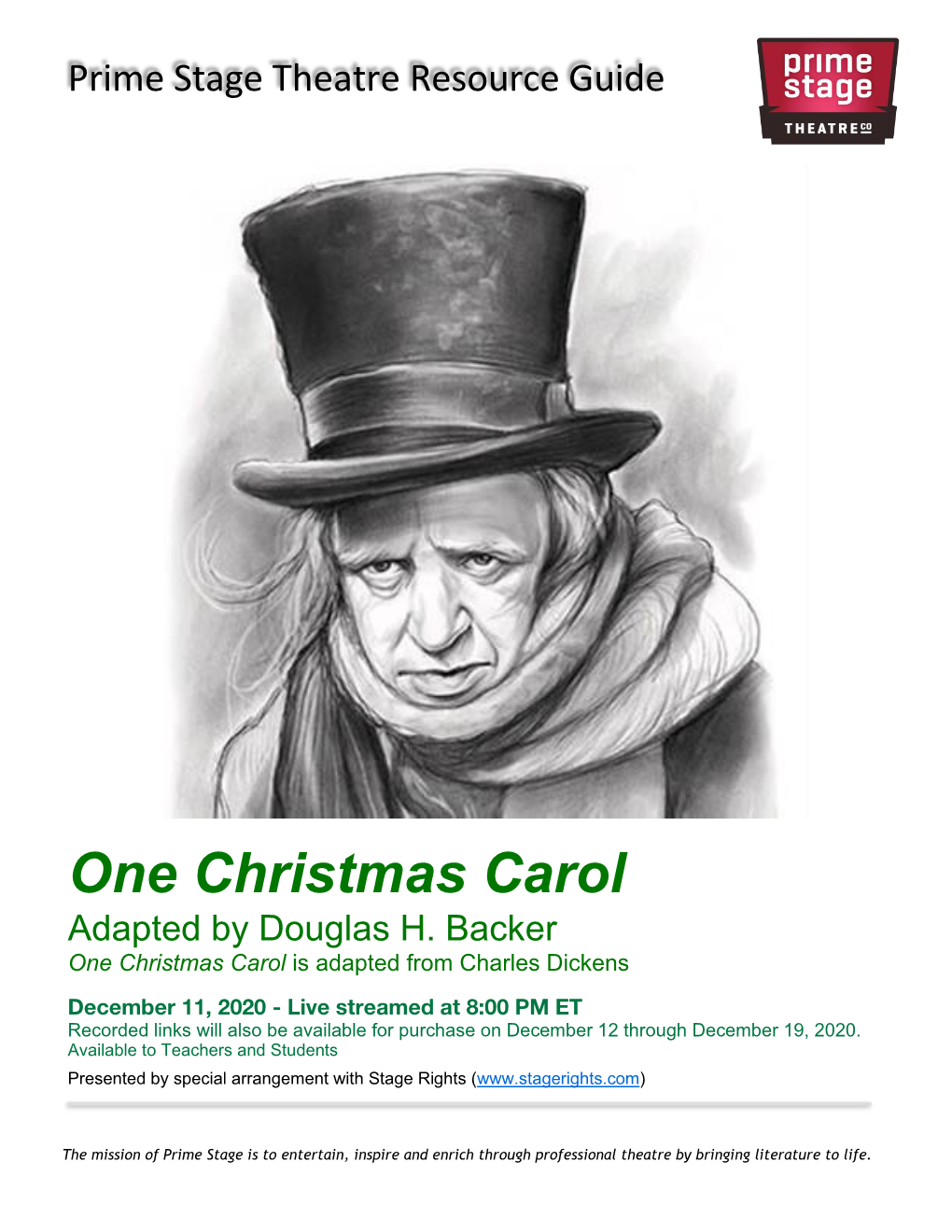 One Christmas Carol MINI-GUIDE12:2