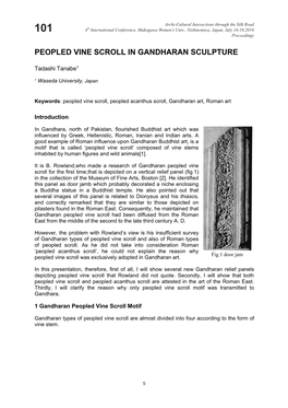 Peopled Vine Scroll in Gandharan Sculpture