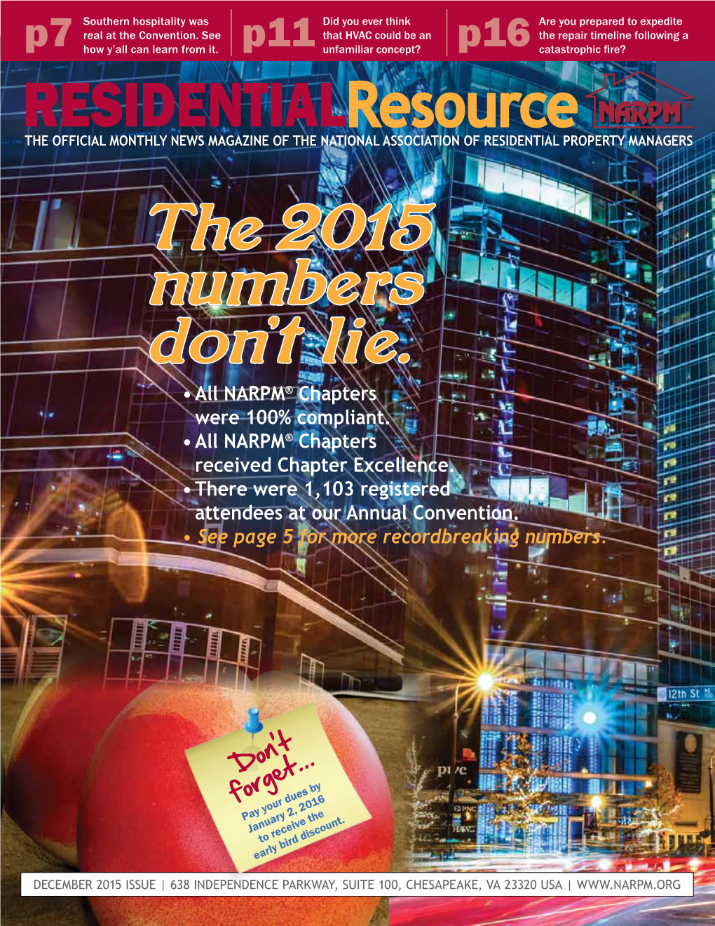 Residentialresource the OFFICIAL MONTHLY NEWS MAGAZINE of the NATIONAL ASSOCIATION of RESIDENTIAL PROPERTY MANAGERS