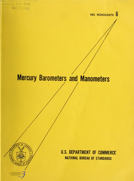 Mercury Barometers and Manometers