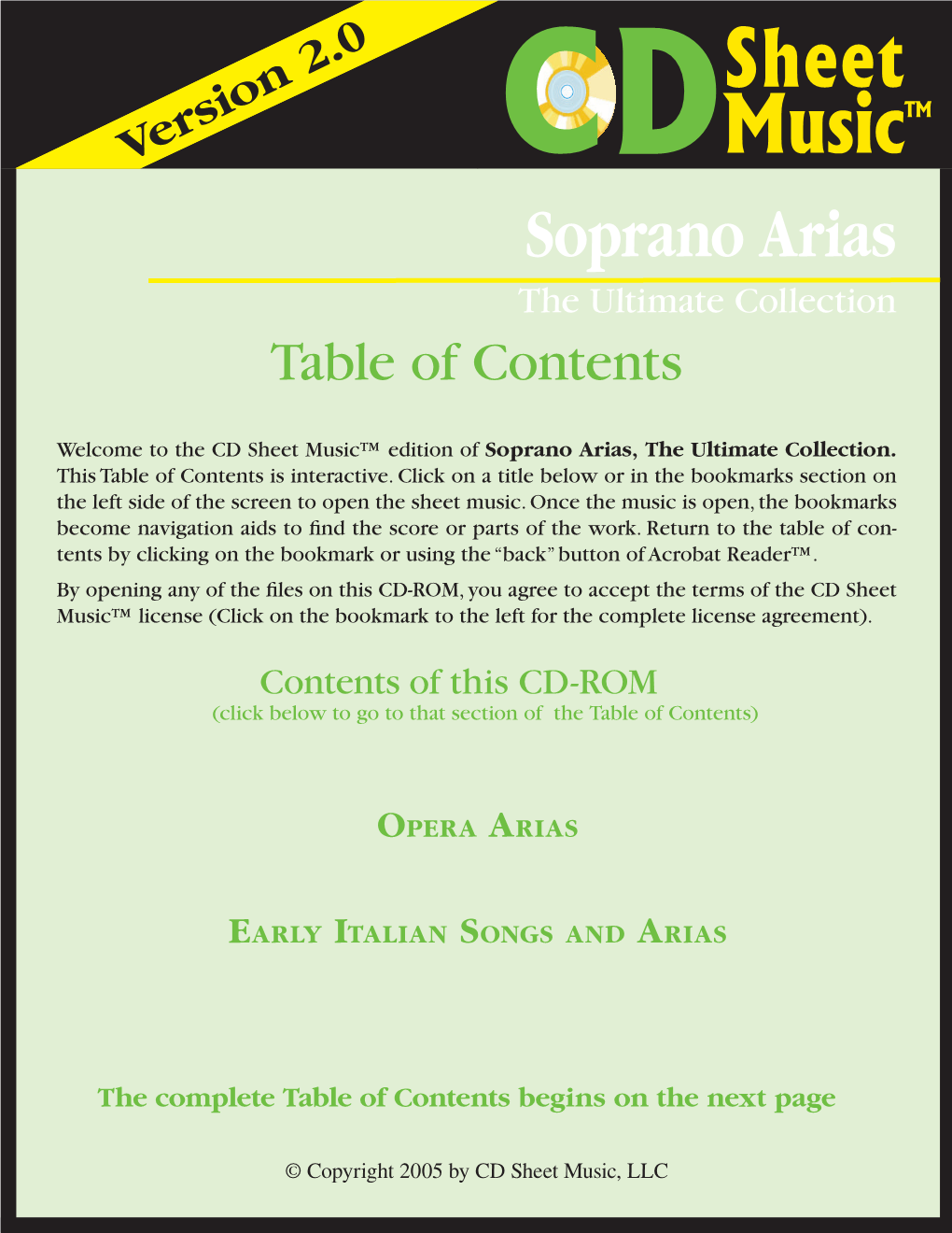 Table of Contents