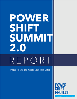 Metoo and the Media One Year Later the Power Shift Summit 2.0
