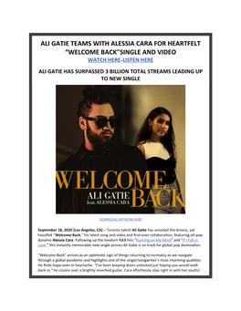 Ali Gatie Teams with Alessia Cara For