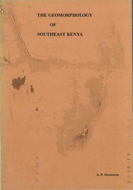 The Geomorphology of Southeast Kenya