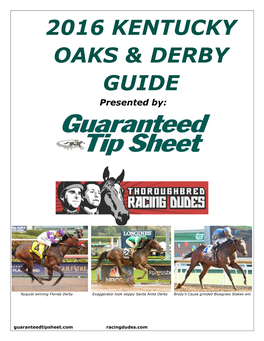 2016 Kentucky Oaks & Derby Guide