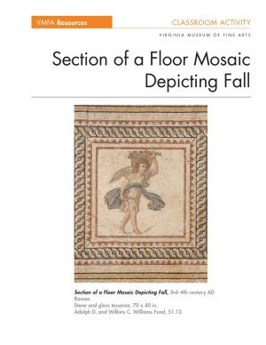 Section of a Floor Mosaic Depicting Fall