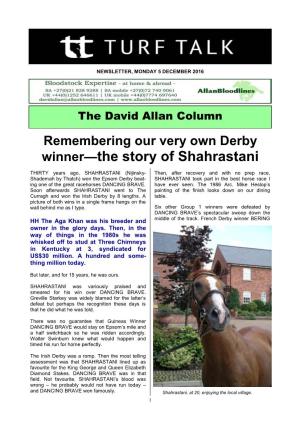 Winner—The Story of Shahrastani