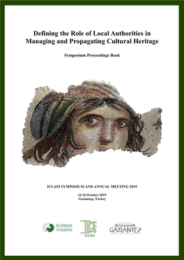 Defining the Role of Local Authorities in Managing and Propagating Cultural Heritage