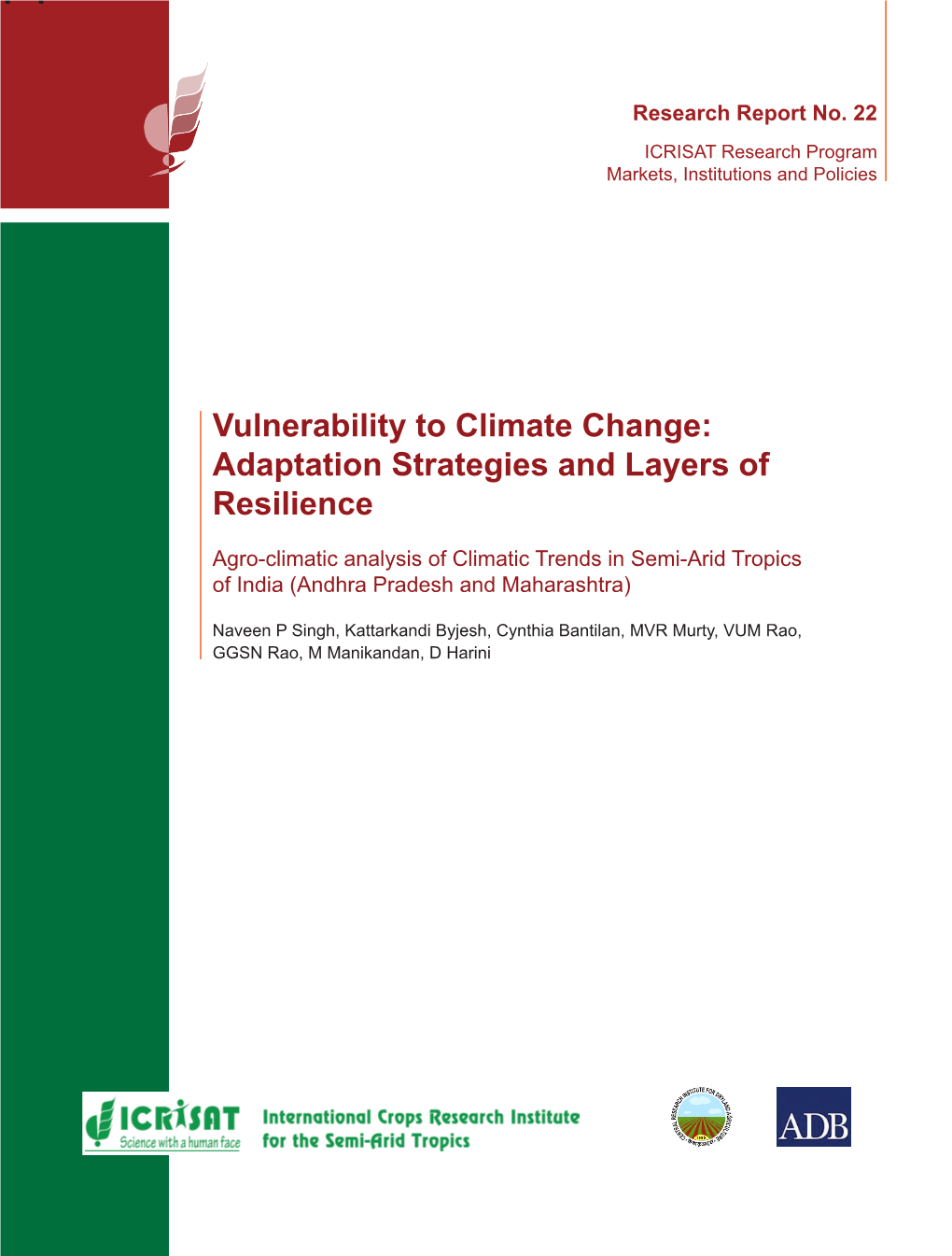 Vulnerability to Climate Change: Adaptation Strategies and Layers of Resilience