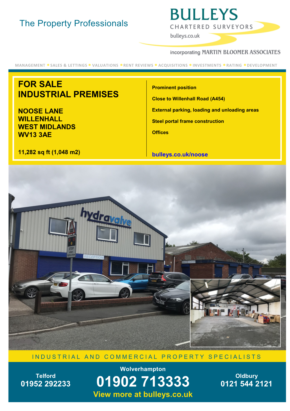 The Property Professionals for SALE INDUSTRIAL PREMISES