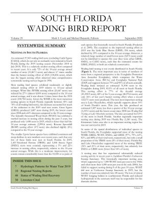 2019 South Florida Wading Bird Report