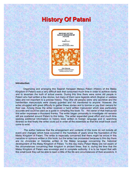 History of Patani)