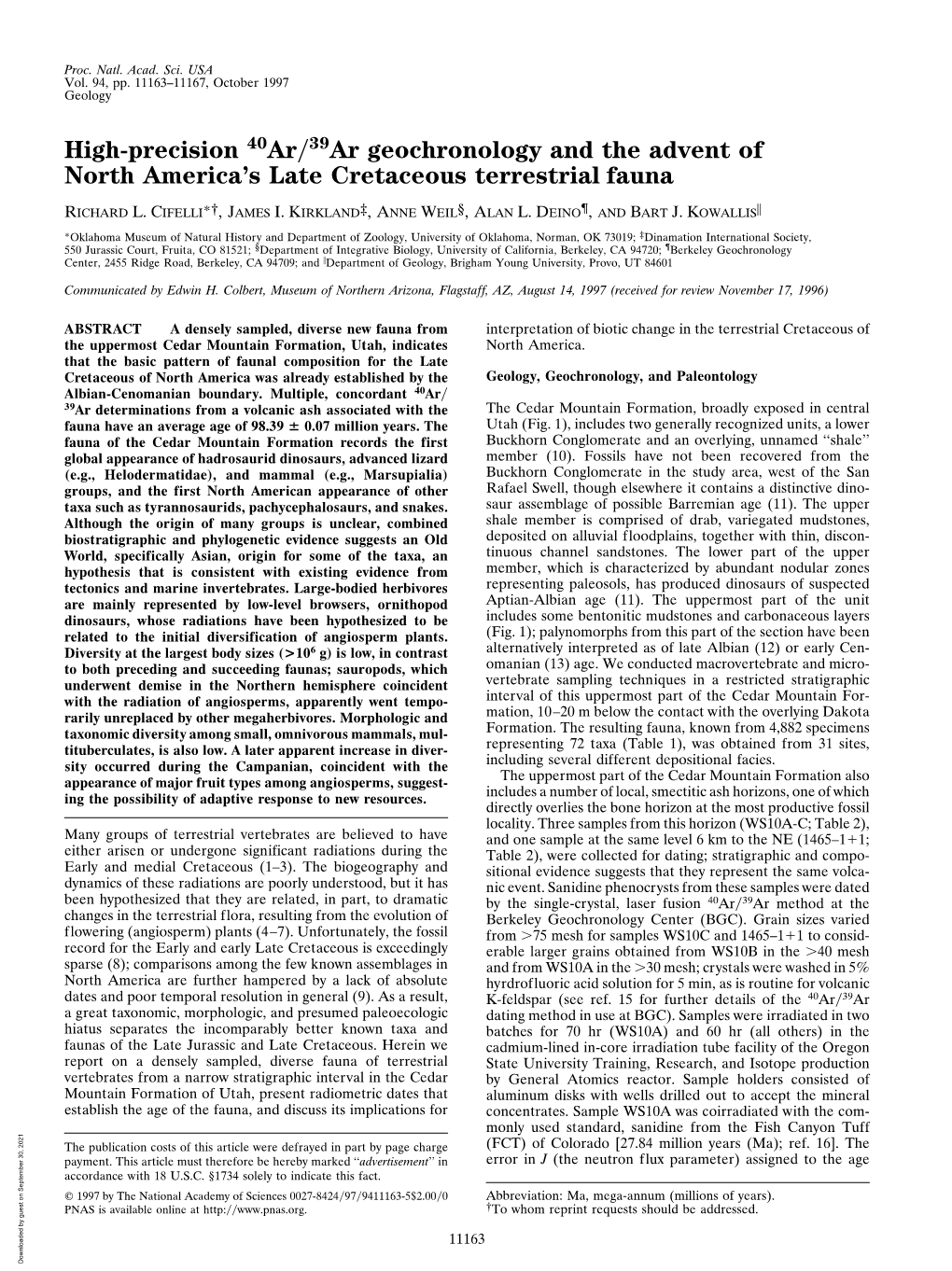 High-Precision 40Ar 39Ar Geochronology and the Advent Of