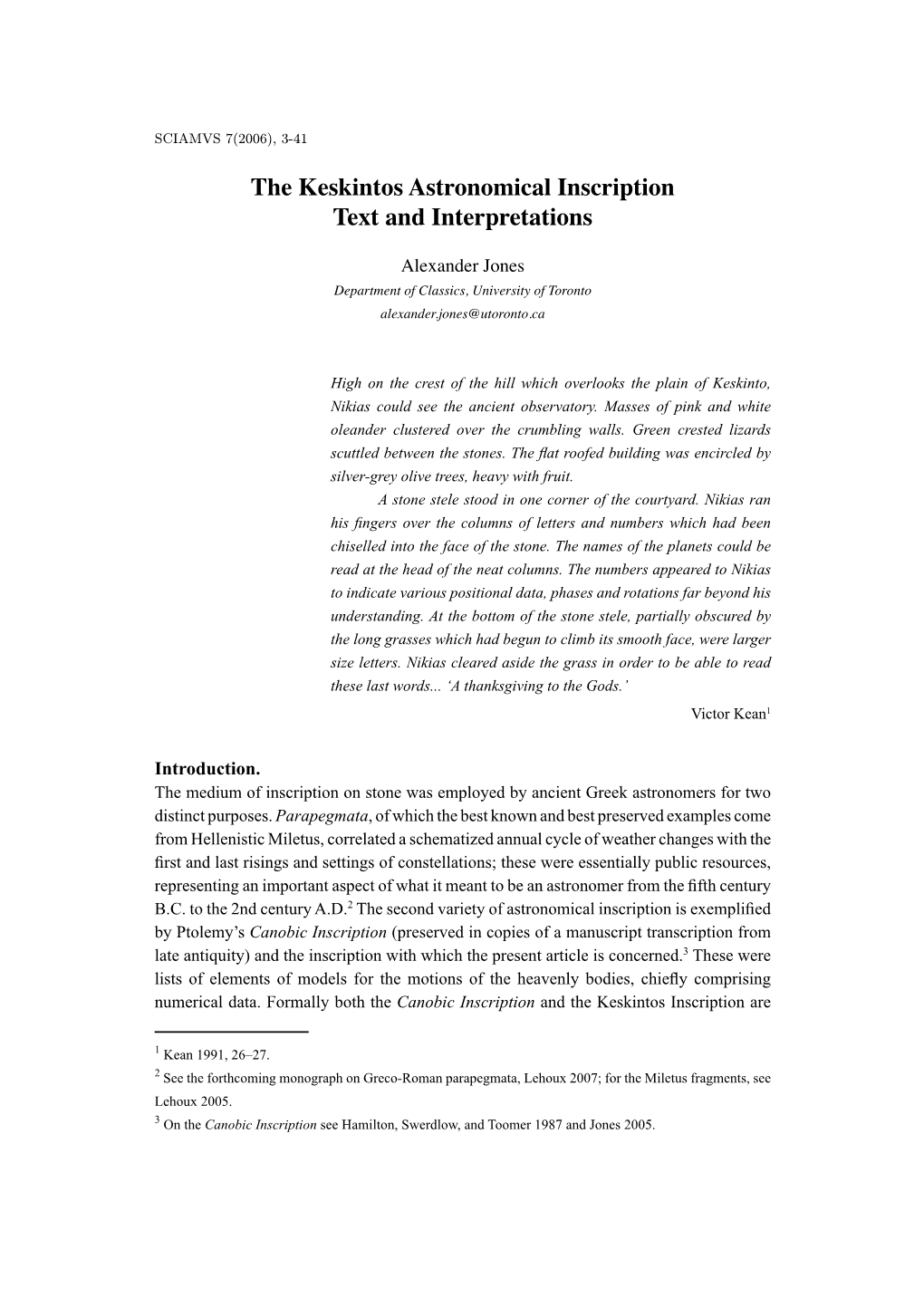 The Keskintos Astronomical Inscription Text and Interpretations