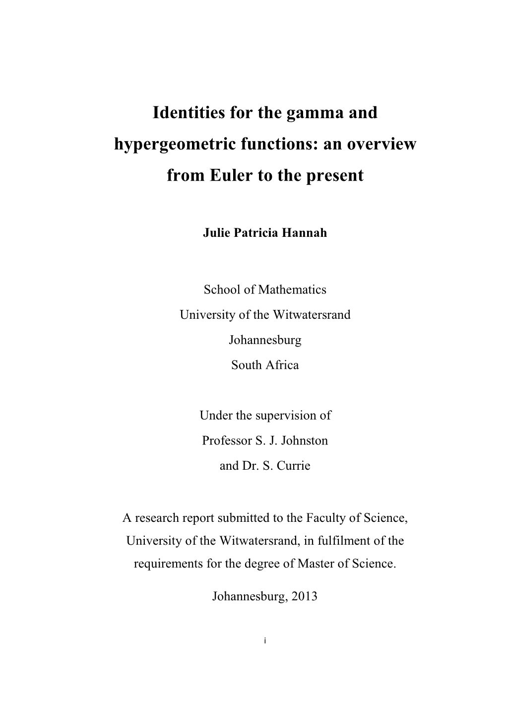 Identities for the Gamma and Hypergeometric Functions: an Overview