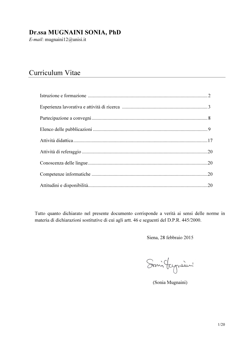 Curriculum Vitae