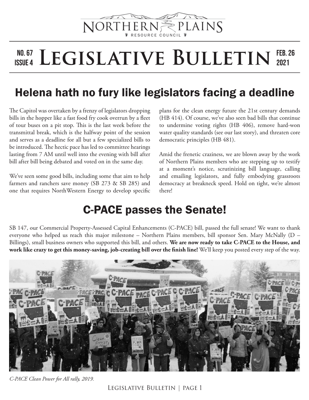 Legislative Bulletin 2021
