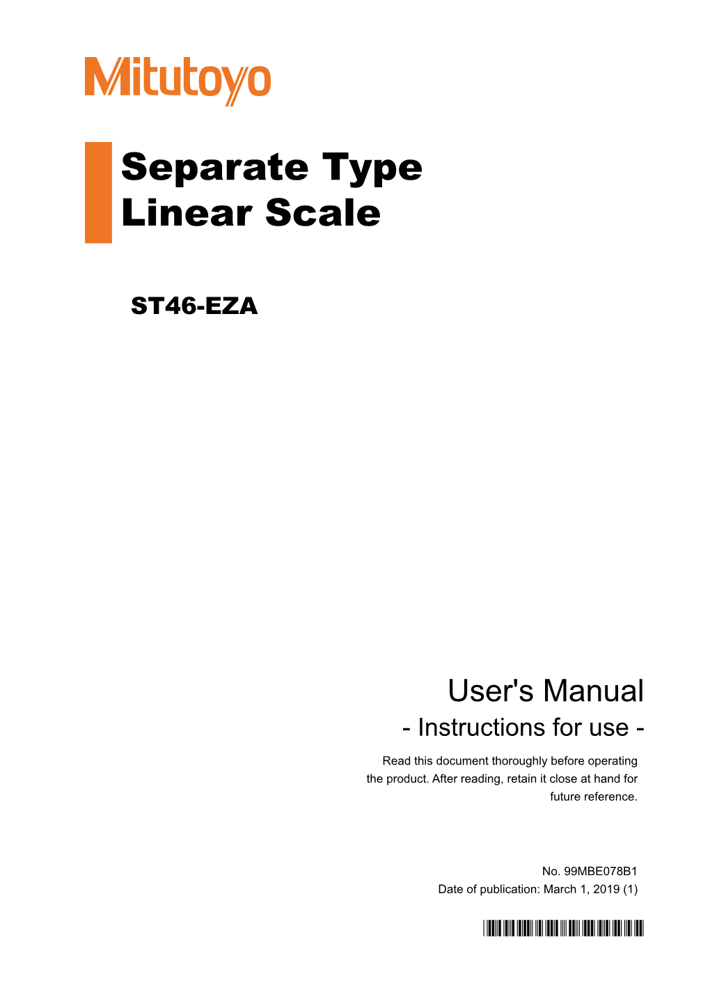 Separate Type Linear Scale