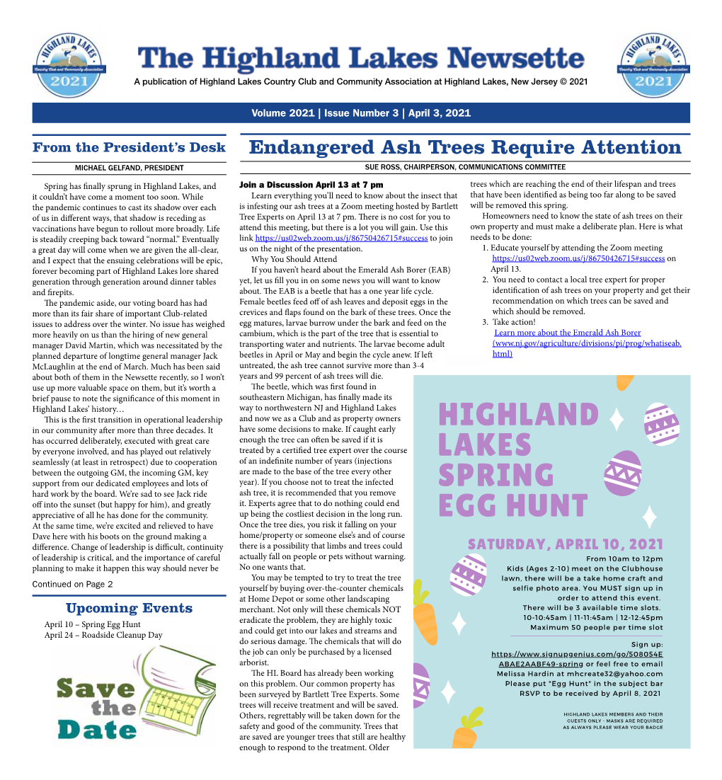 Highland Lakes Spring Egg Hunt