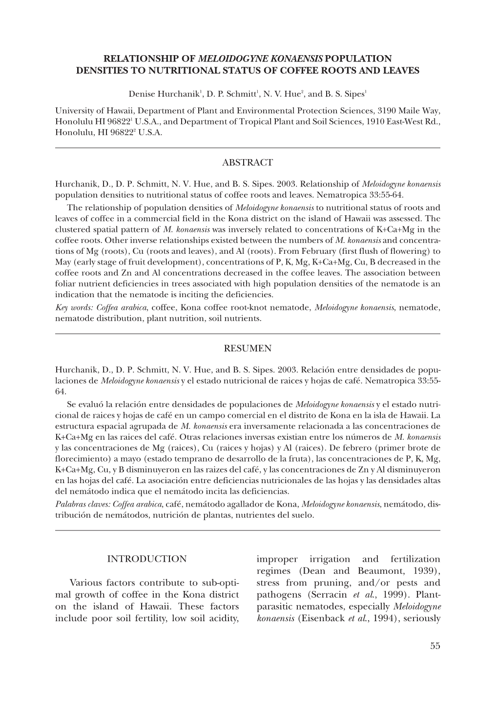 55 Relationship of Meloidogyne Konaensis