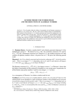 Kummer Theory for Number Fields and the Reductions of Algebraic Numbers